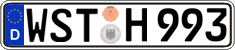 German license plate, Regular plates