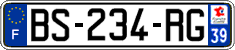 French license plate, SIV (ordinary)