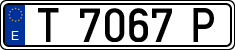 License plates of Spain, 1971 year series