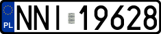 License plates of Poland, Regular car plates