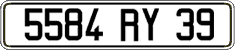 French license plate, FNI