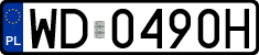 License plates of Poland, Regular car plates