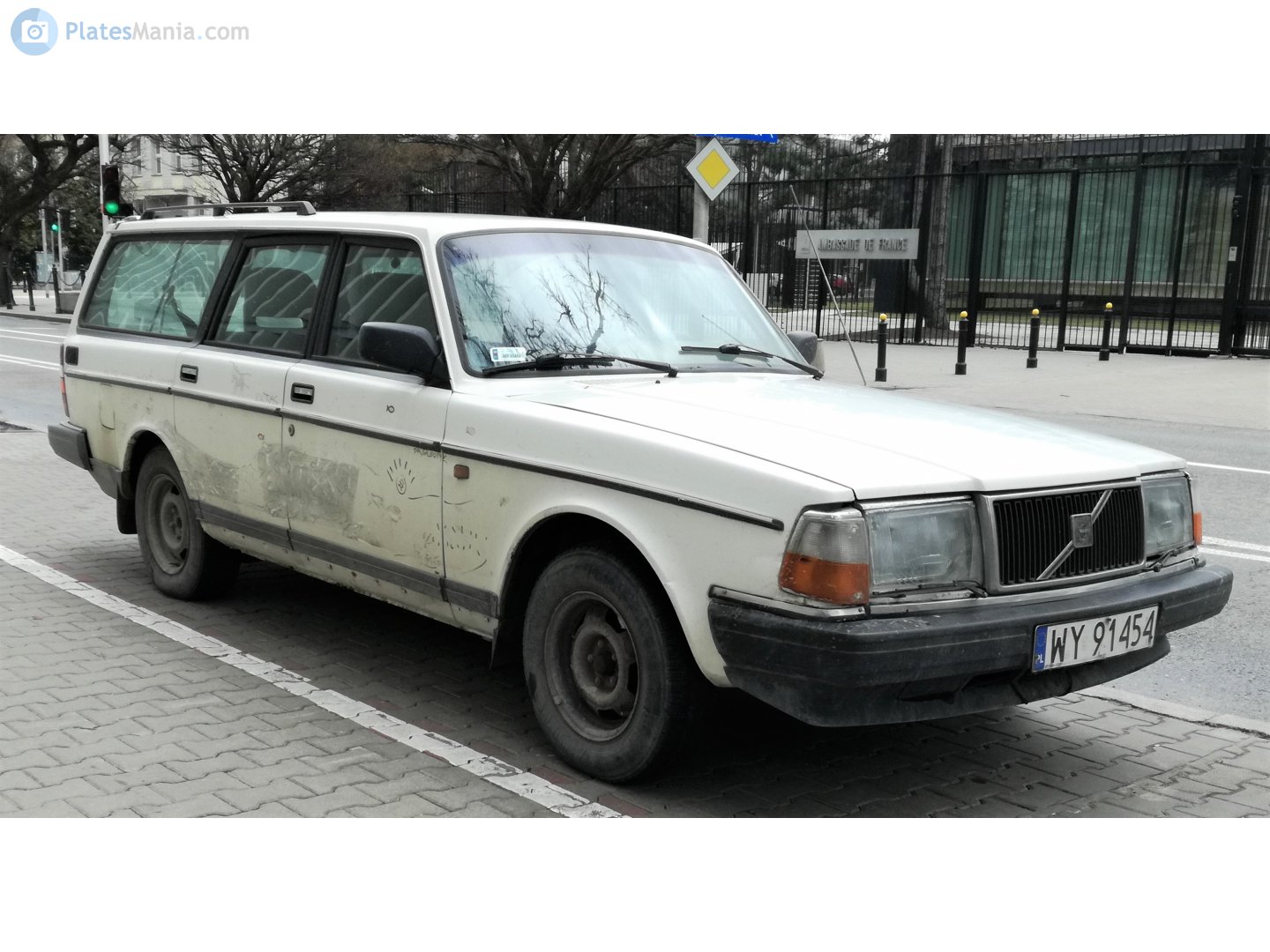 WY 91454, Volvo 240-Series 1st gen 5-door Wagon (245), facelift, 1978–1993