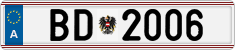 License plate of Austria, Official services and consulates