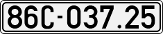 License plate of Vietnam, Cars