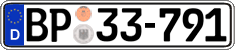 German license plate, Authorities and federal agencies