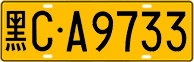 License plate of China, Trucks and buses
