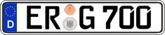 German license plate, Regular plates