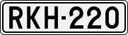 License plate of Finland, Cars