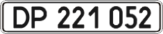 License plate Ukraine, Diplomatic