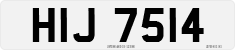 License plate of the United Kingdom, Northern Ireland (1966)
