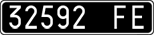 License plate of Italy, Cars (1927 year series)