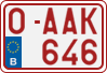 License plate of Belgium, Regular plates (2010)
