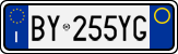 License plate of Italy, Cars (1994 year series)