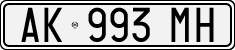 License plate of Italy, Cars (1994 year series)