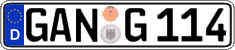 German license plate, Regular plates