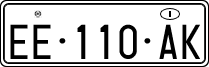 License plate of Italy, Temporary