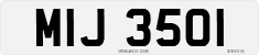 License plate of the United Kingdom, Northern Ireland (1966)