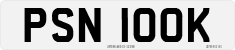 License plate of the United Kingdom, 1963 year system