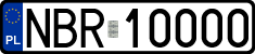 License plates of Poland, Regular car plates