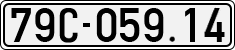 License plate of Vietnam, Cars