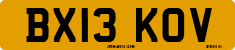 License plate of the United Kingdom, 2001 year system