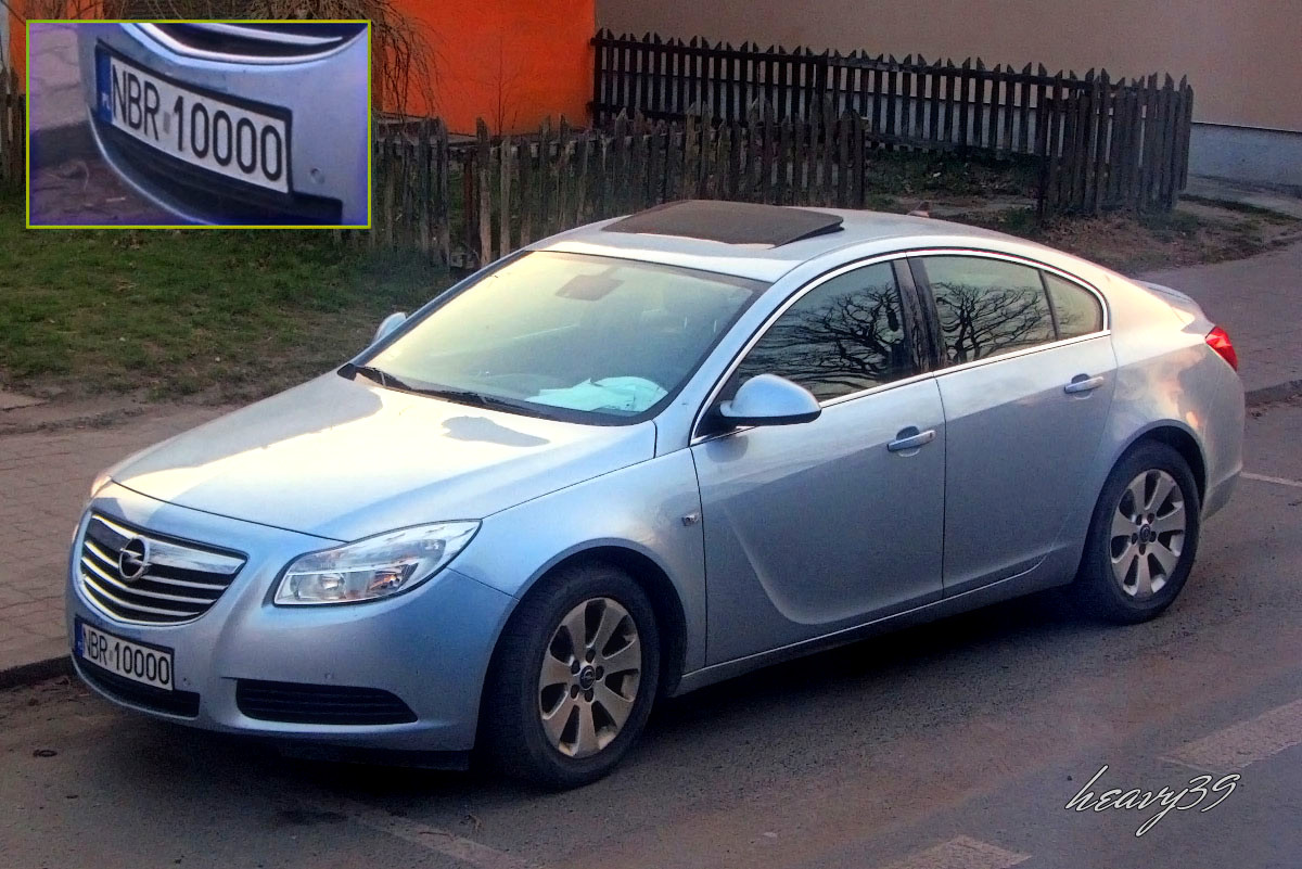 NBR 10000, Opel Insignia 1st gen Sedan/Liftback (A; G09), 2008–2013