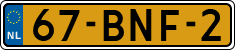 License plate of the Netherlands, Heavy Commercial Vehicles (1994 system)