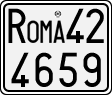 License plate of Italy, Motorcycles (1927 year series)
