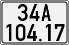 License plate of Vietnam, Cars