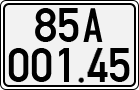 License plate of Vietnam, Cars