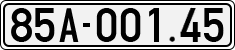 License plate of Vietnam, Cars