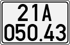 License plate of Vietnam, Cars