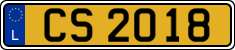 License plate of Luxembourg, 2003 year system