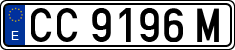 License plates of Spain, 1971 year series