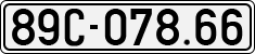 License plate of Vietnam, Cars