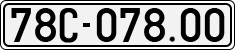 License plate of Vietnam, Cars