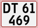 License plate of Denmark, Regular plates