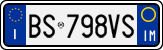 License plate of Italy, Cars (1994 year series)