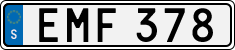 License plate of Sweden, Regular plates