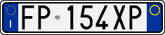 License plate of Italy, Cars (1994 year series)