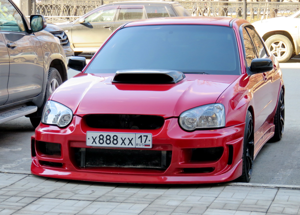 х 888 хх 17, Subaru Impreza 2nd gen Sedan (GD), 1st facelift, 2002–2005