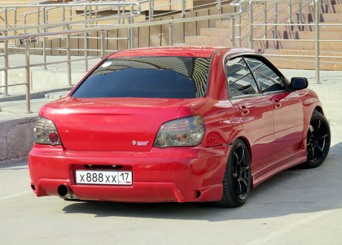 х 888 хх 17, Subaru Impreza 2nd gen Sedan (GD), 1st facelift, 2002–2005