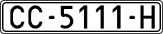 License plates of Spain, 1971 year series