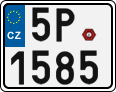 License plate of the Czech Republic, Motorcycles (2001)