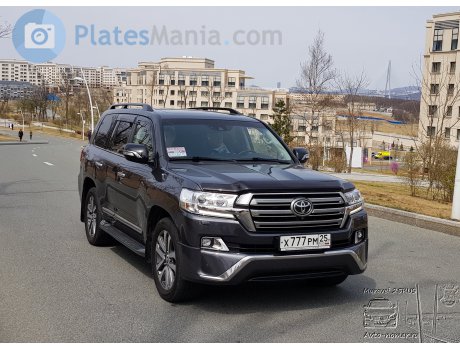 х777рм25, Toyota Land Cruiser