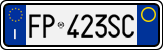 License plate of Italy, Cars (1994 year series)