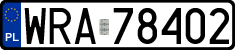 License plates of Poland, Regular car plates