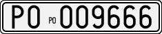 License plate of Italy, Cars (1927 year series)
