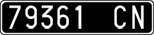 License plate of Italy, Cars (1927 year series)
